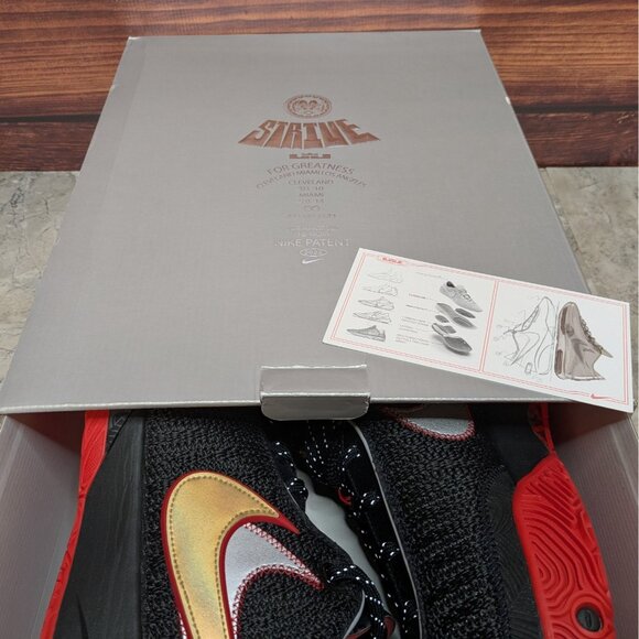 Nike LeBron XX 20 Trinity Men's 17 Heat Black Red Basketball Shoes DJ5423-001 - Picture 10 of 10